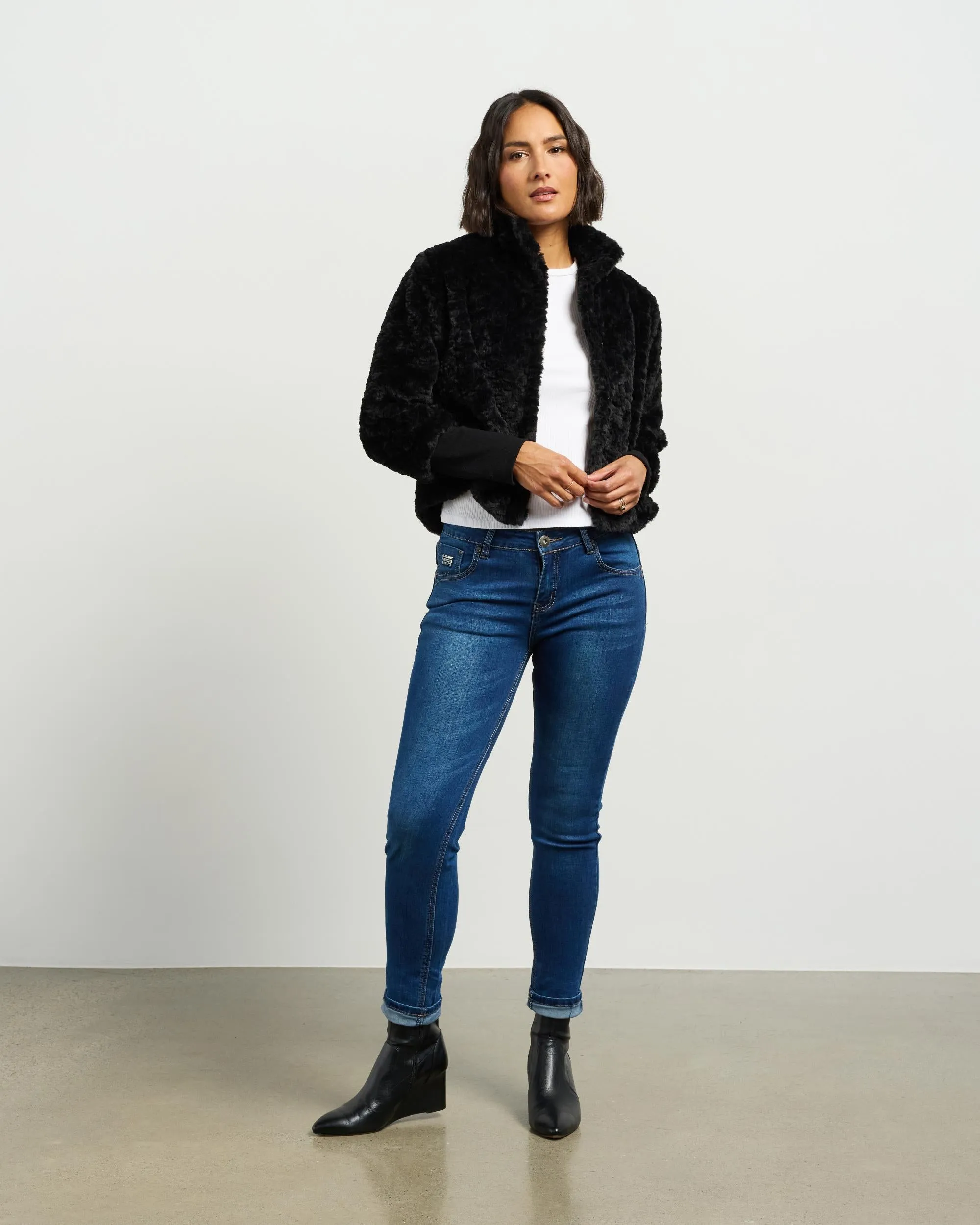 Vintage Fur Jacket | Black | Et Alia
