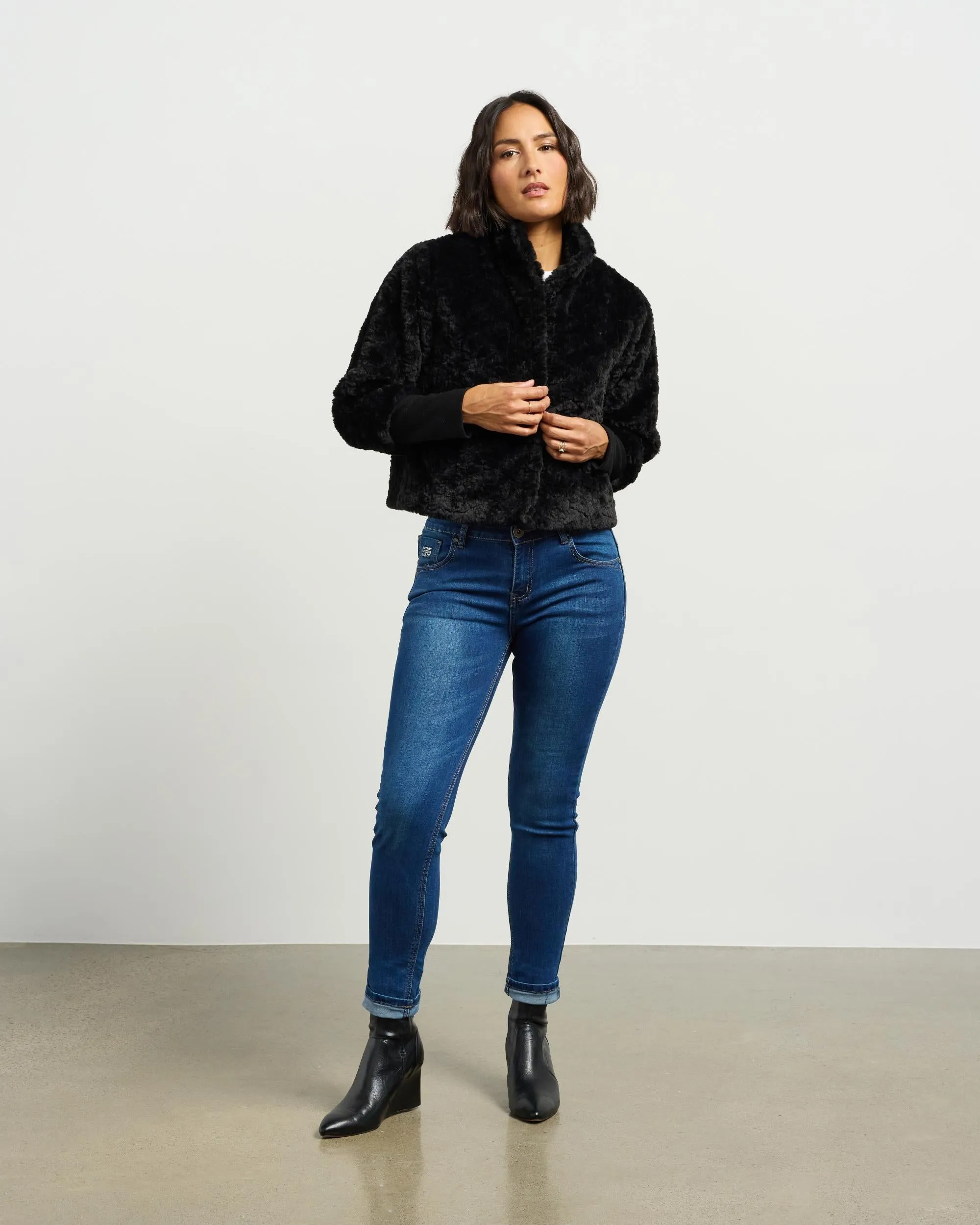Vintage Fur Jacket | Black | Et Alia