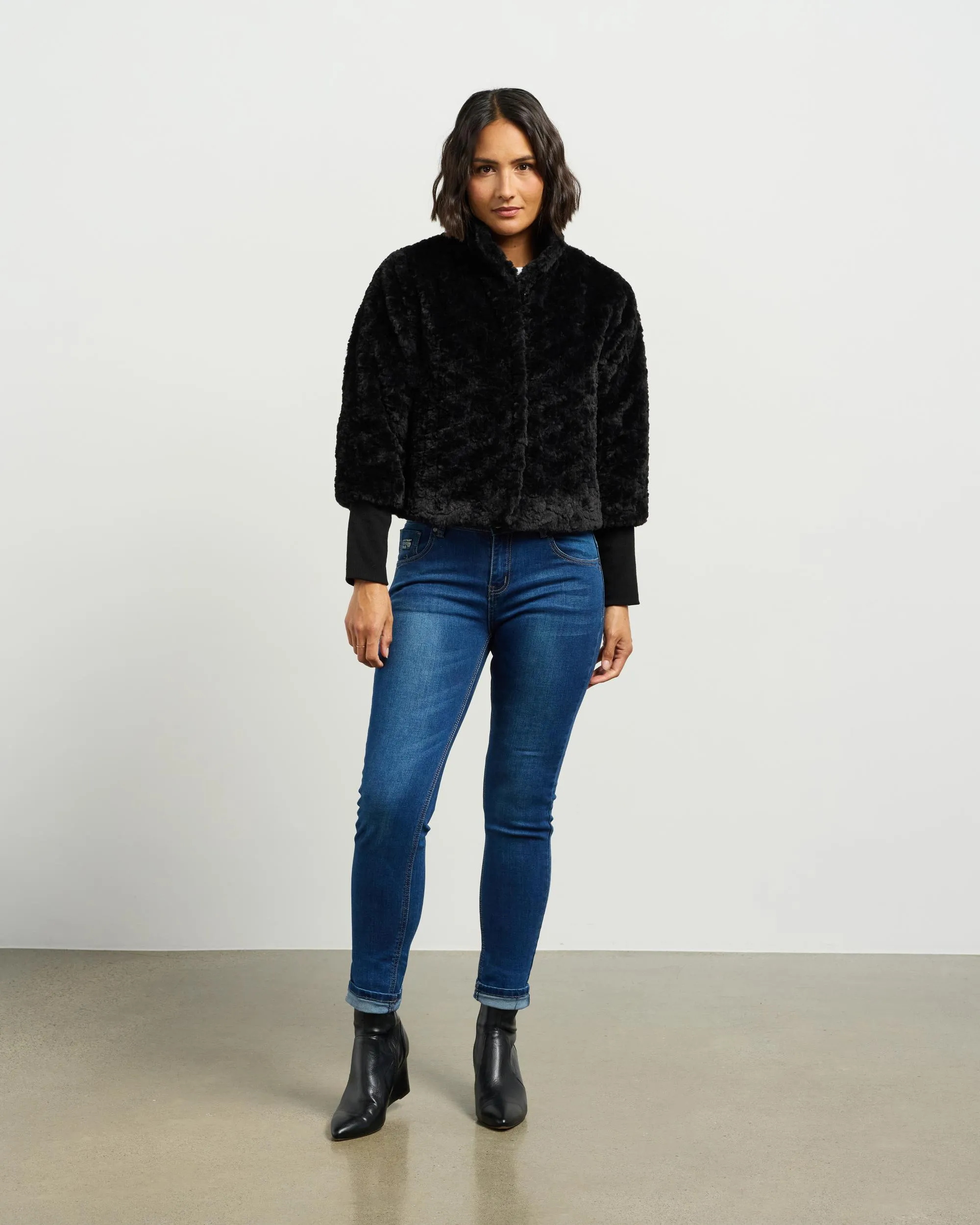 Vintage Fur Jacket | Black | Et Alia