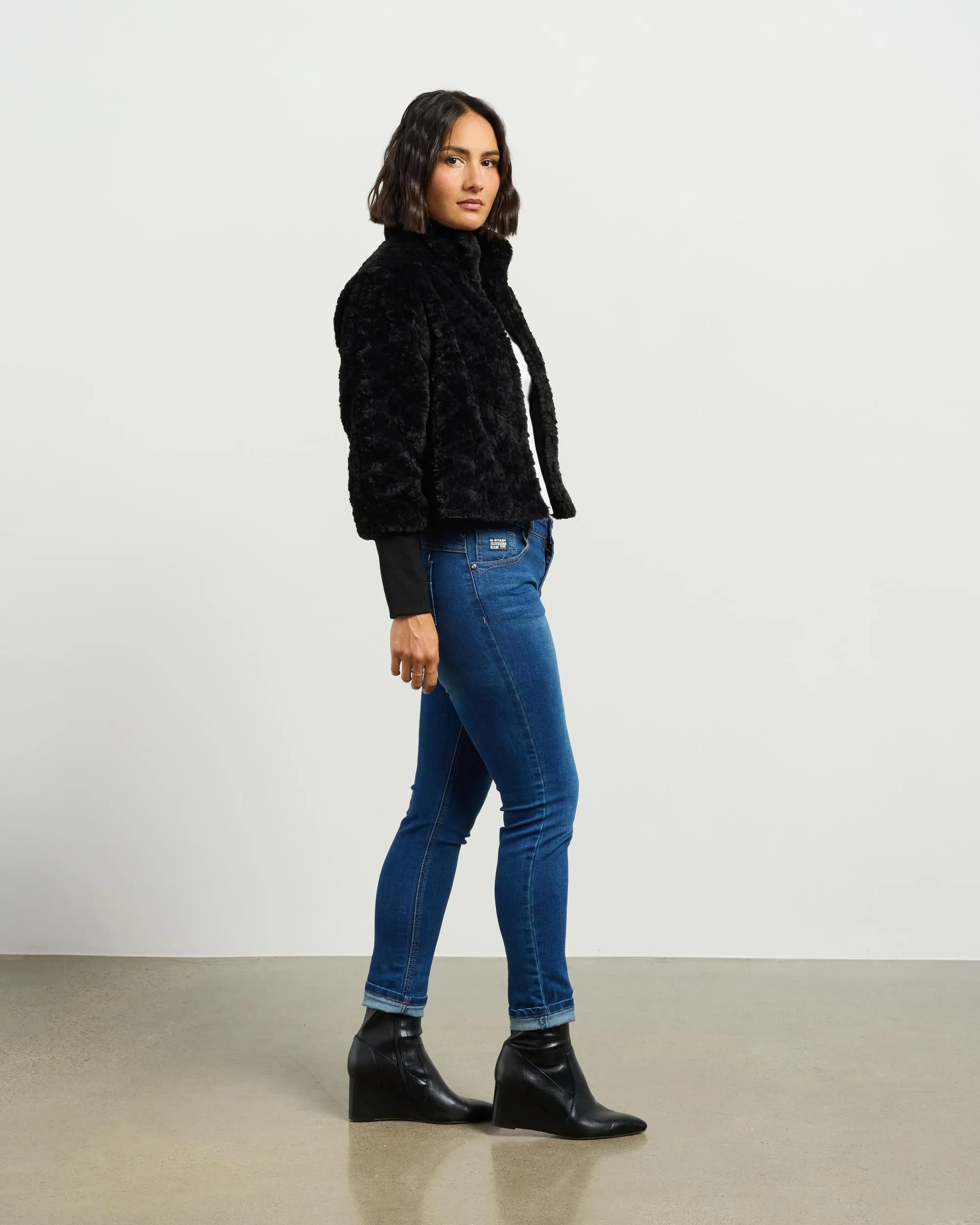 Vintage Fur Jacket | Black | Et Alia