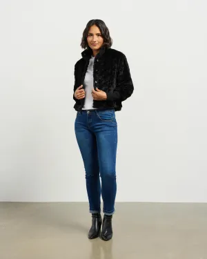 Vintage Fur Jacket | Black | Et Alia