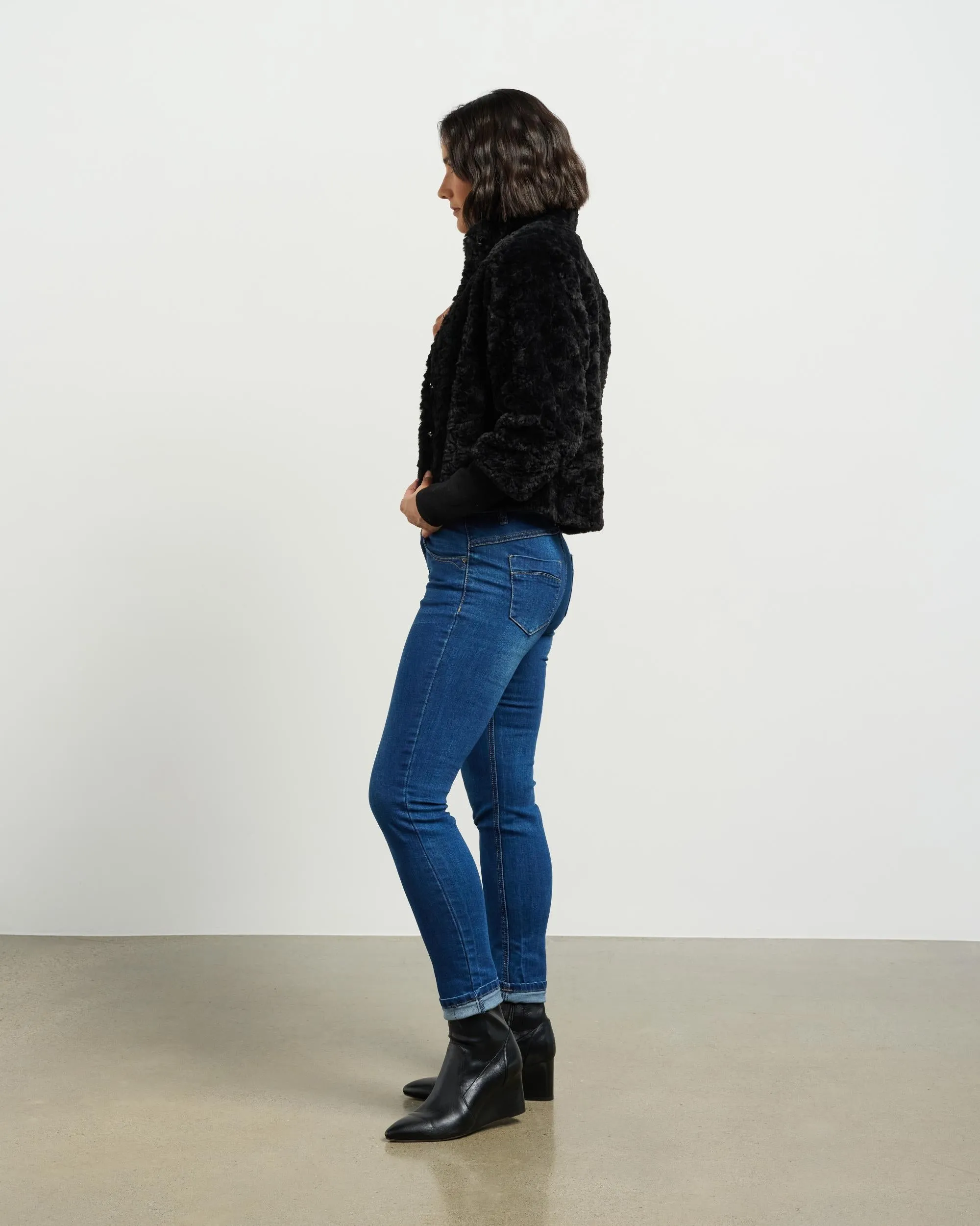 Vintage Fur Jacket | Black | Et Alia