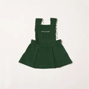 Vintage Green Woodland Adventure Pinafore Dress