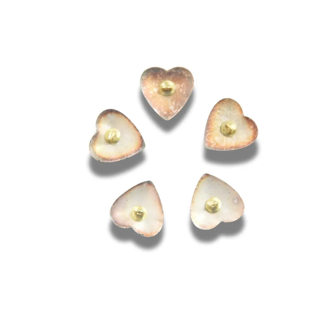 Vintage Heart-Shaped Buttons