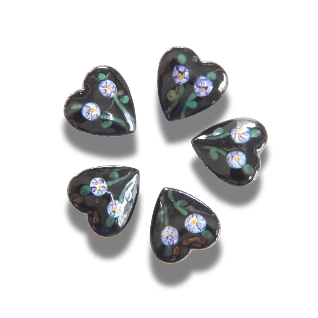 Vintage Heart-Shaped Buttons