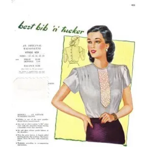 Vintage Maisonette Fabric Swatch 1940s 8x11 453