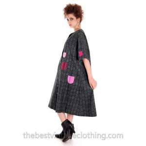 Vintage Marimekko Original Iconic Takki Dress 1980s M Kihlatasku 40/12