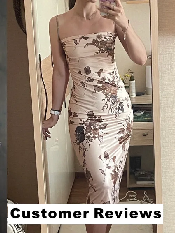 Vintage Party Long Dress Print Maxi Dresses Elegant Beach Style