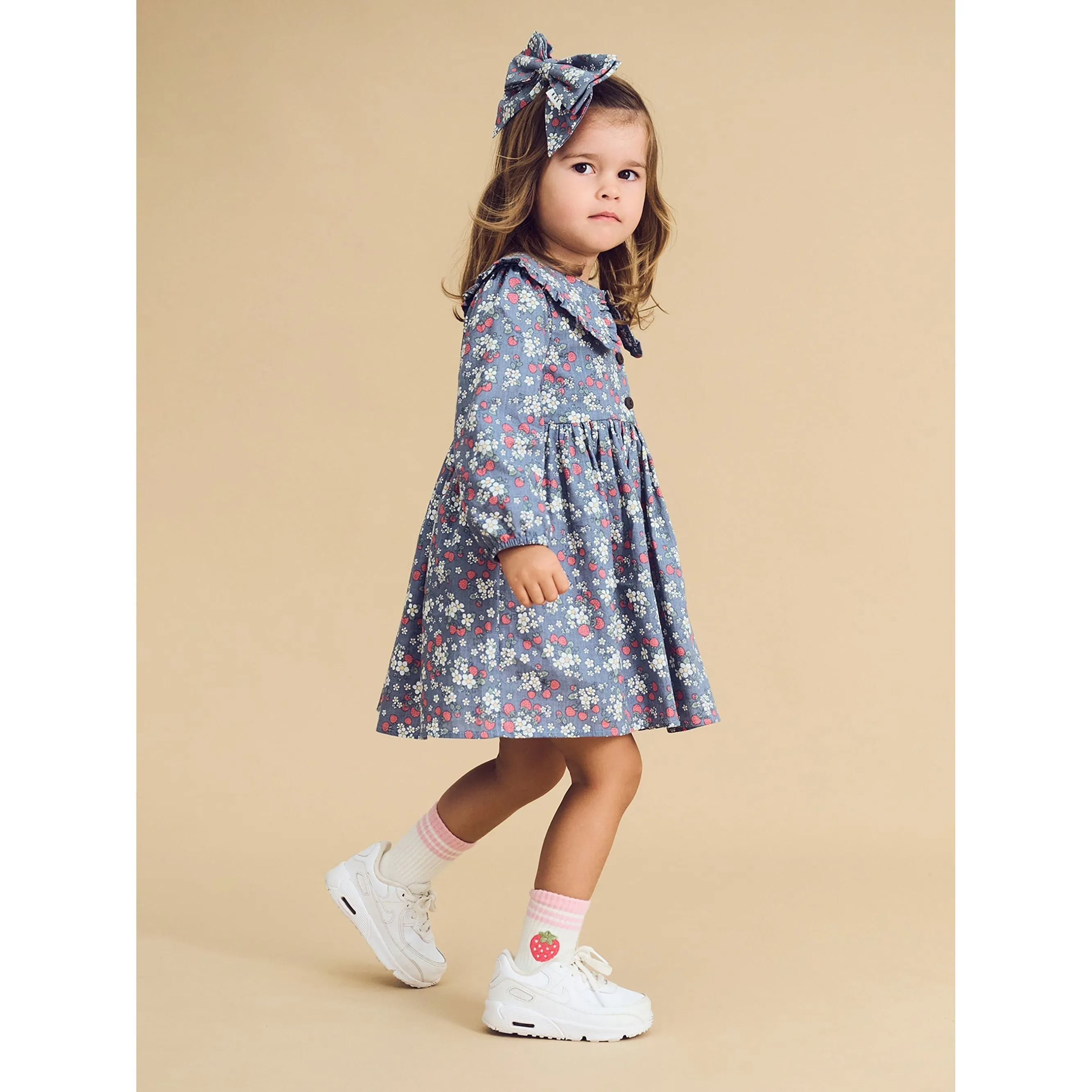 Vintage Strawberry Collar Dress