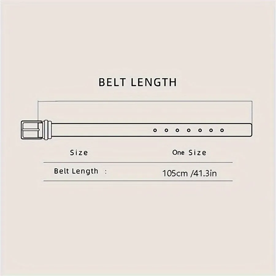 Vintage Street Style Women'S Belt Hollow Buckle Versatile Accessory