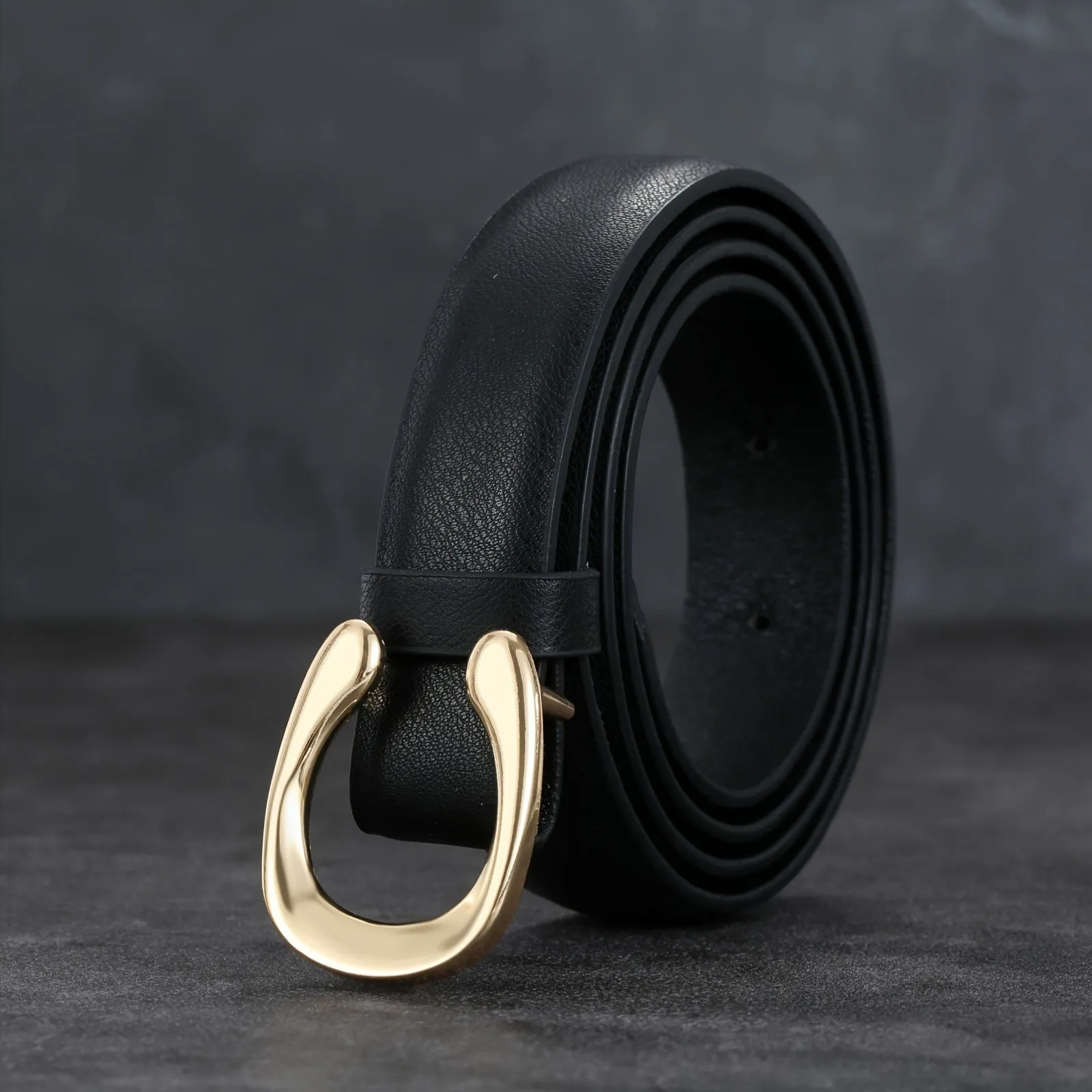 Vintage Street Style Women'S Belt Hollow Buckle Versatile Accessory