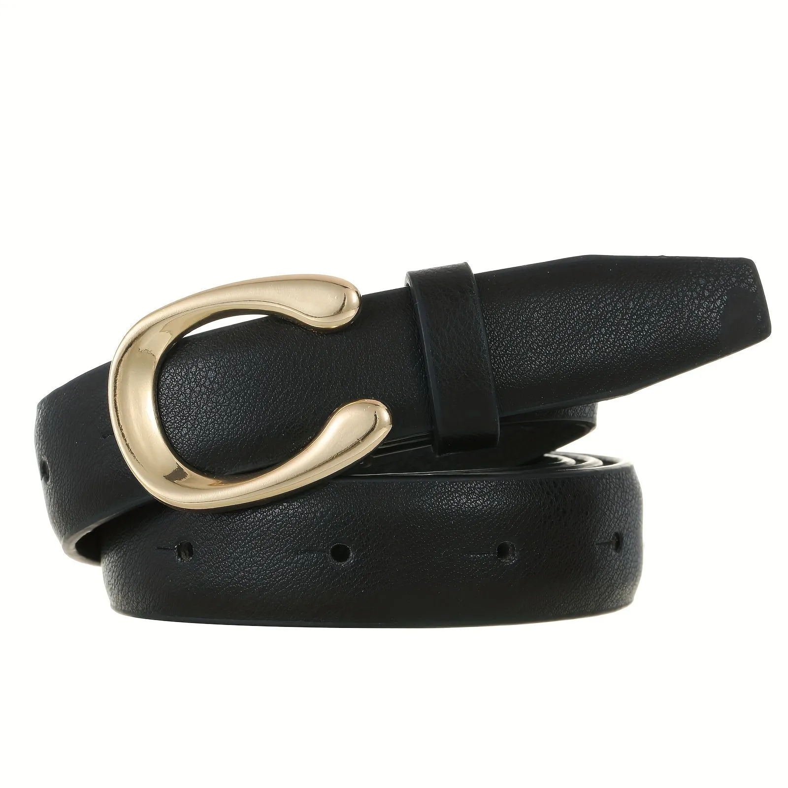 Vintage Street Style Women'S Belt Hollow Buckle Versatile Accessory