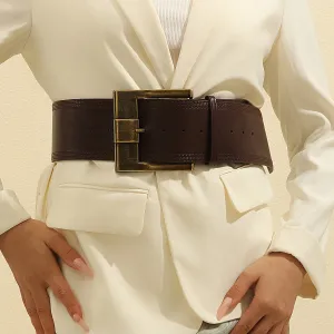 Vintage Style Wide Belt for Women to Accentuate Waist