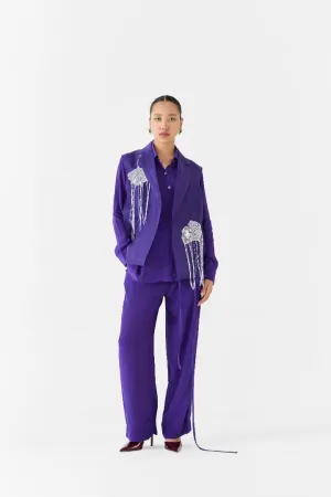 Violet Organza Blazer