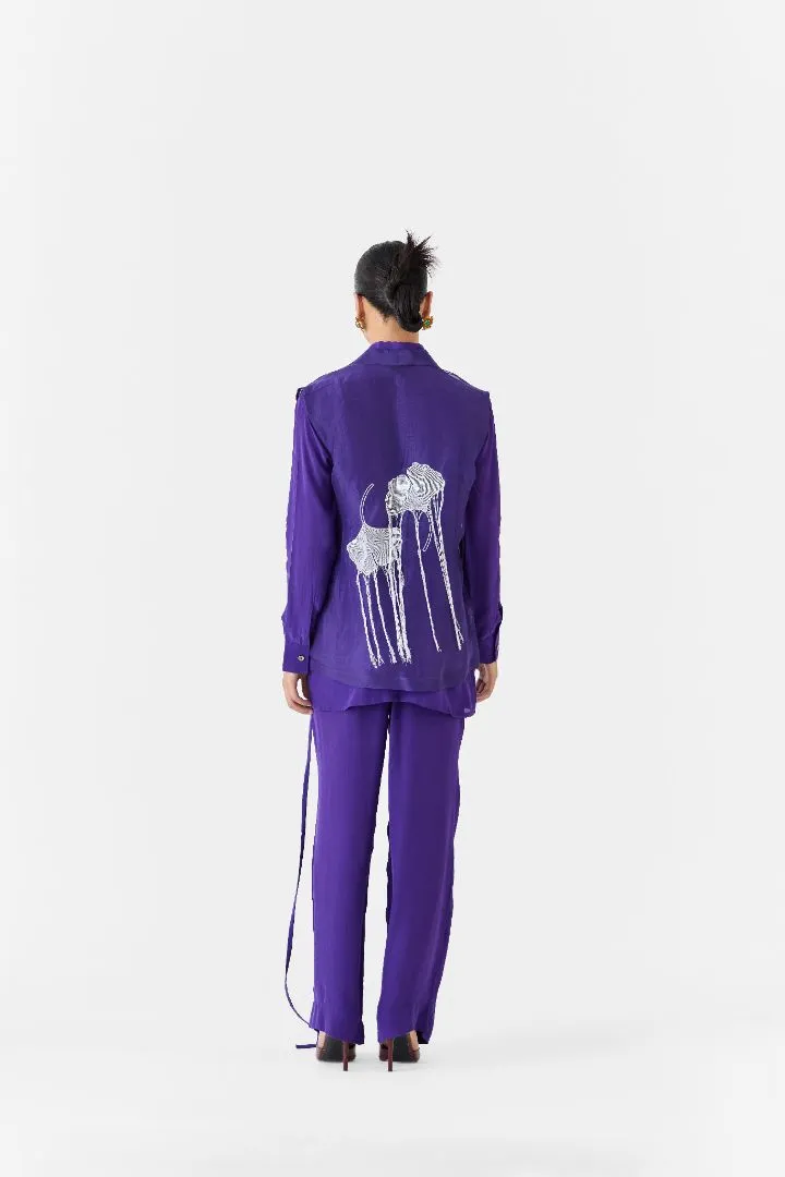 Violet Organza Blazer