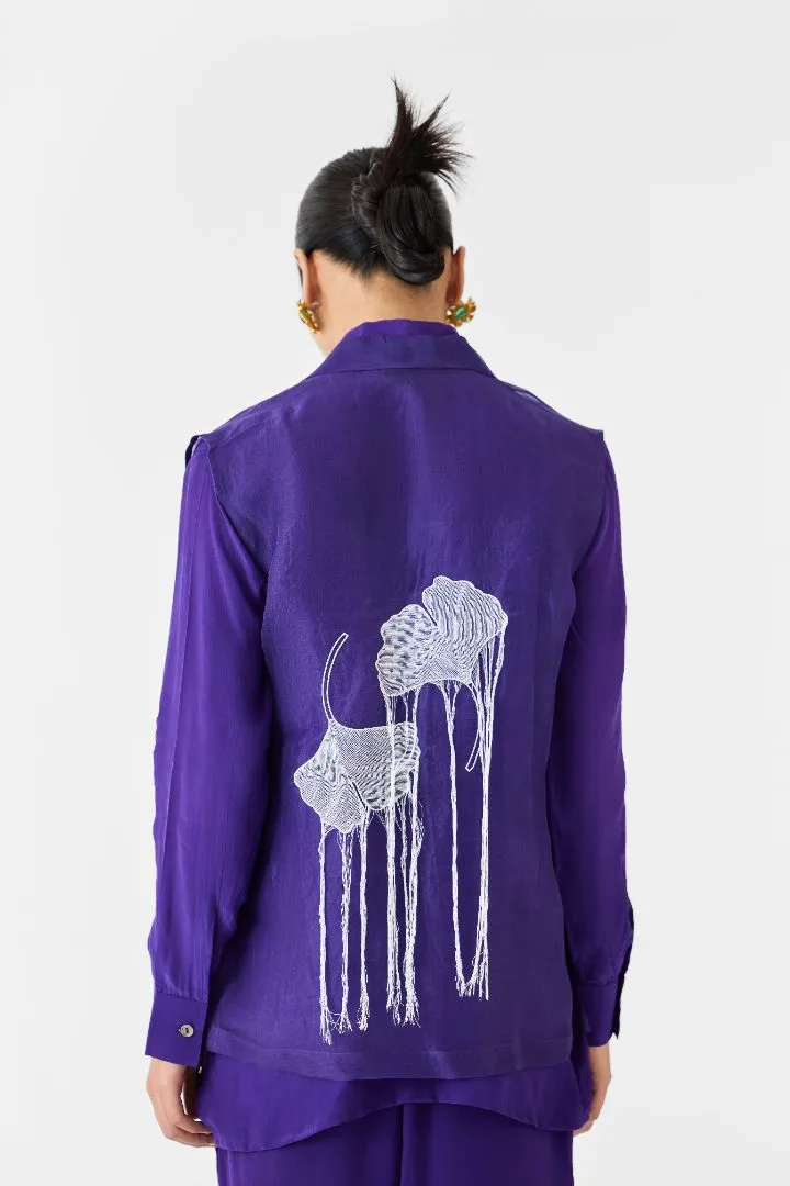 Violet Organza Blazer