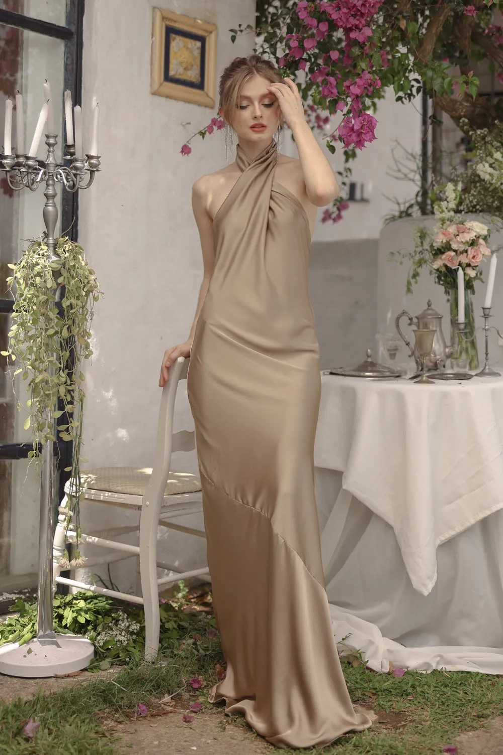VITTORIA Twist Silk Maxi with Mini Trail (Olive SC Silk)