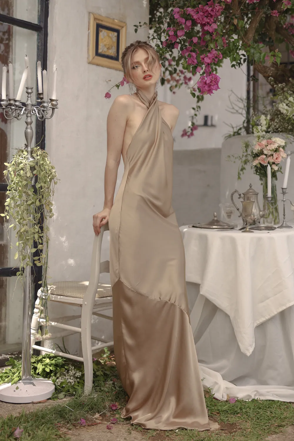 VITTORIA Twist Silk Maxi with Mini Trail (Olive SC Silk)