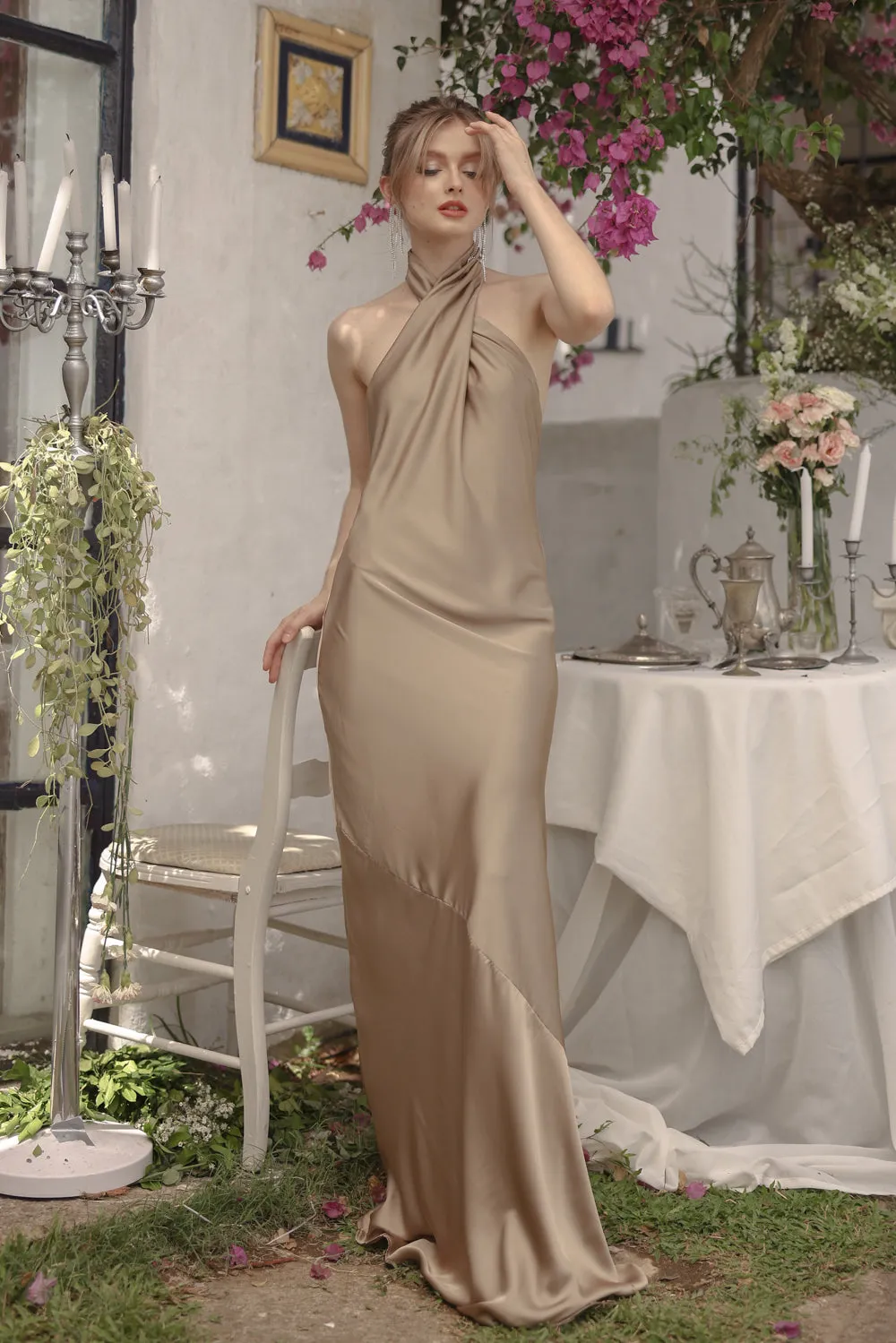 VITTORIA Twist Silk Maxi with Mini Trail (Olive SC Silk)