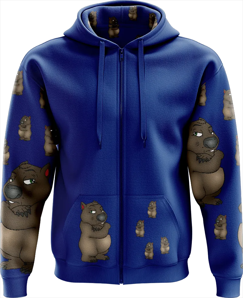 Wally Wombat Full Zip Hoodies Jackets