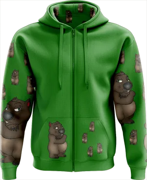 Wally Wombat Full Zip Hoodies Jackets