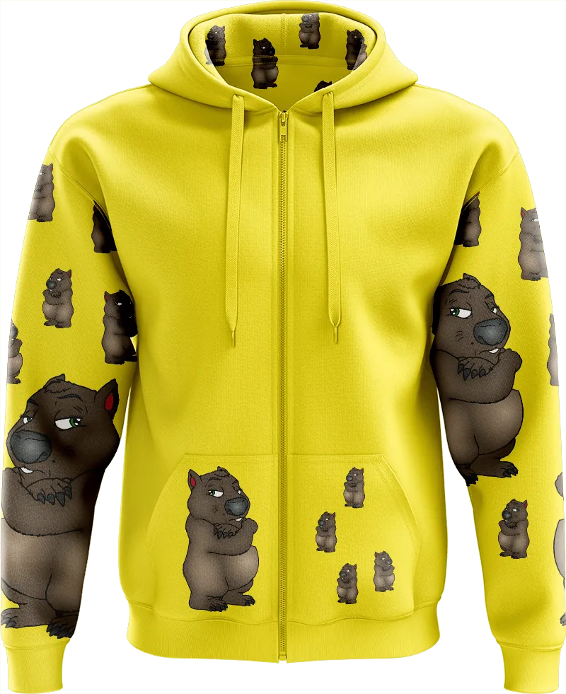 Wally Wombat Full Zip Hoodies Jackets