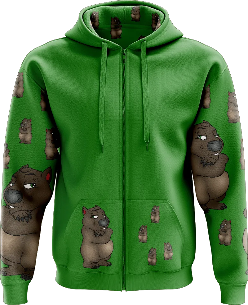 Wally Wombat Full Zip Hoodies Jackets
