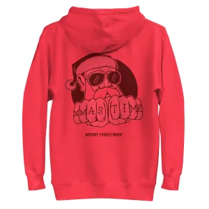 WARM COTTON FACE XMAS HOODIE UNISEX BLENDS