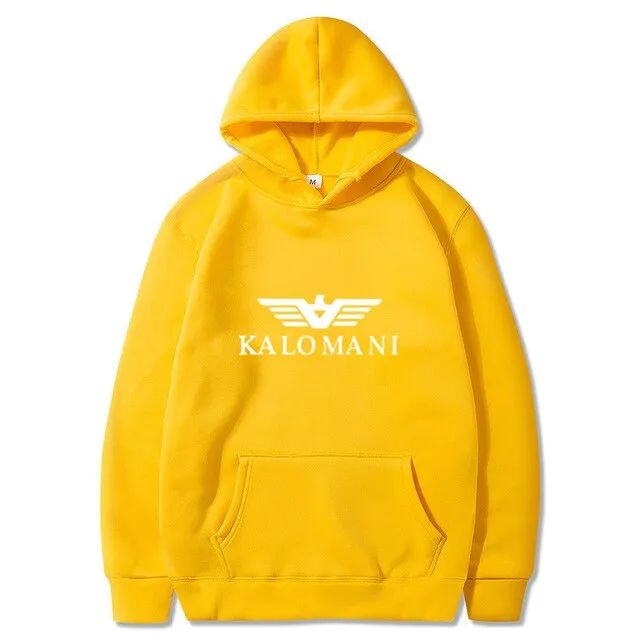 Warm Fleece Hoodies Men
