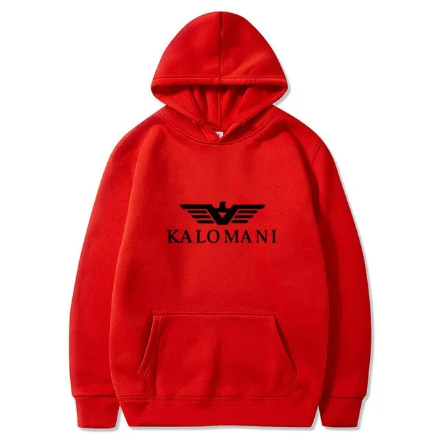 Warm Fleece Hoodies Men