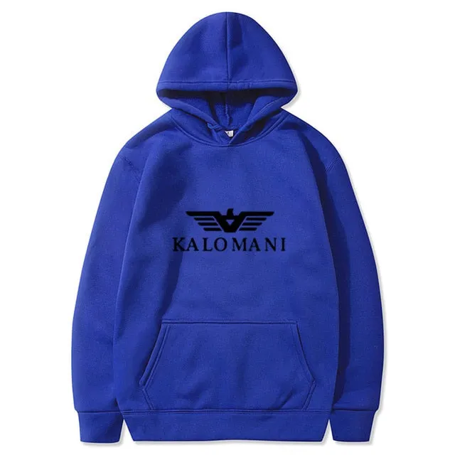 Warm Fleece Hoodies Men