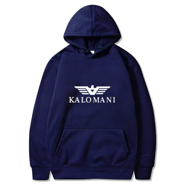 Warm Fleece Hoodies Men