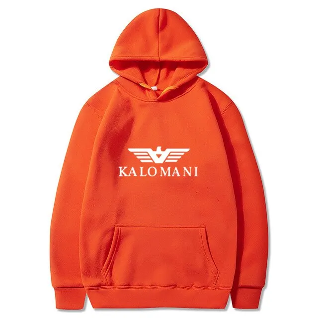 Warm Fleece Hoodies Men
