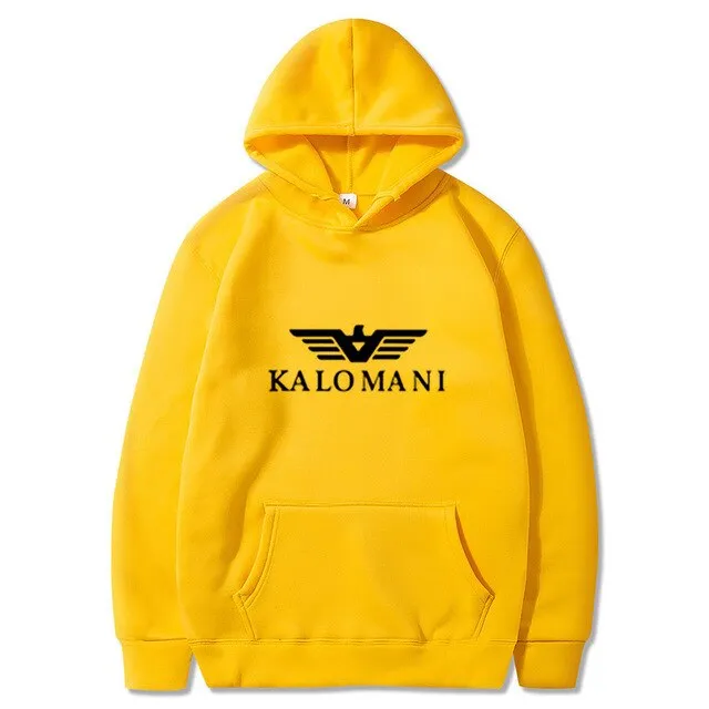 Warm Fleece Hoodies Men