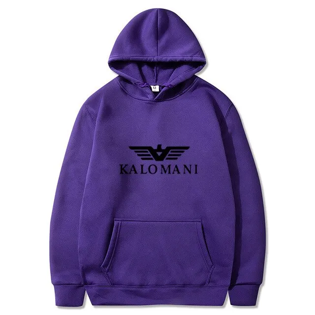 Warm Fleece Hoodies Men