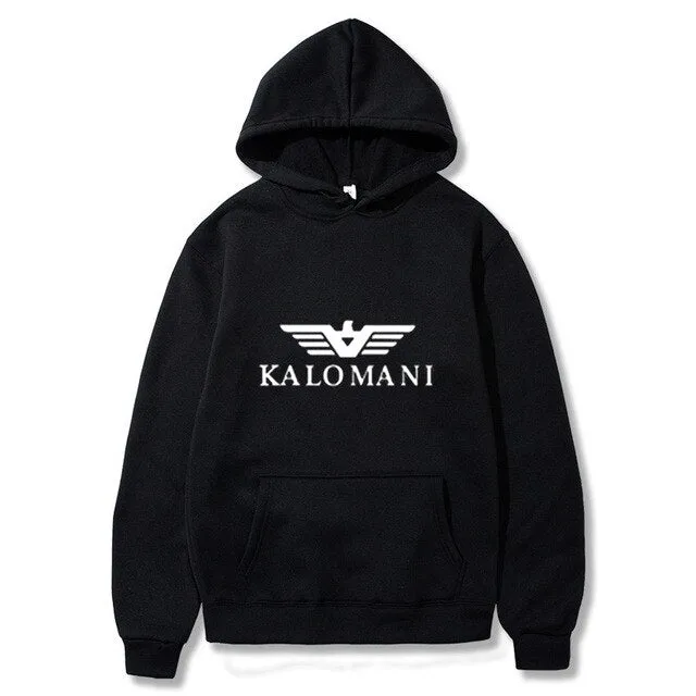 Warm Fleece Hoodies Men