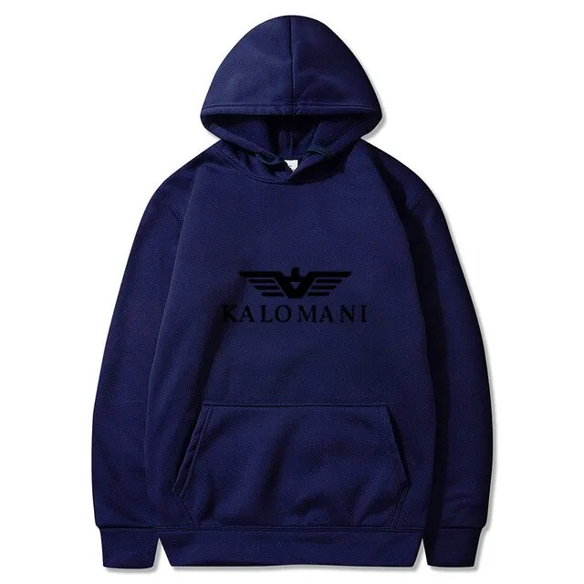 Warm Fleece Hoodies Men