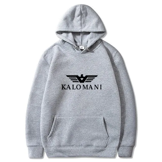 Warm Fleece Hoodies Men