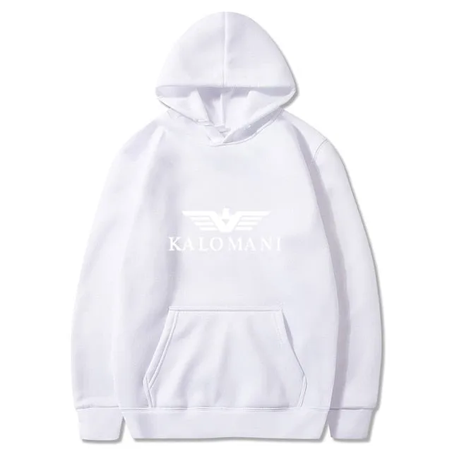 Warm Fleece Hoodies Men