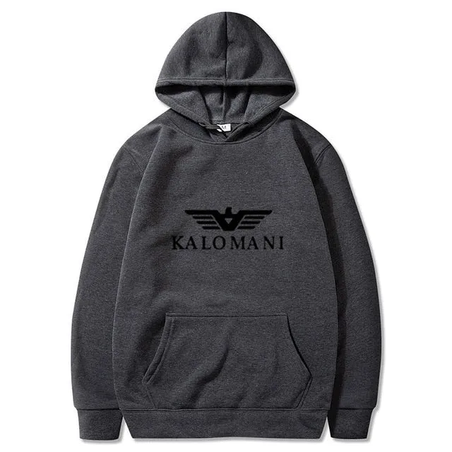 Warm Fleece Hoodies Men