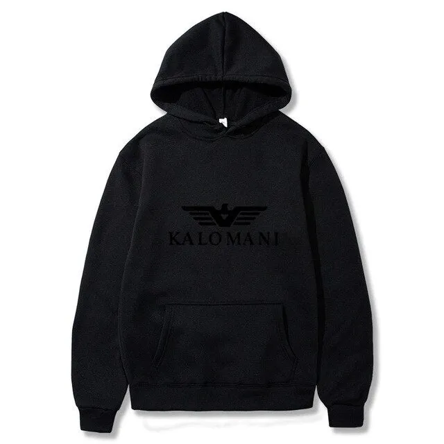 Warm Fleece Hoodies Men