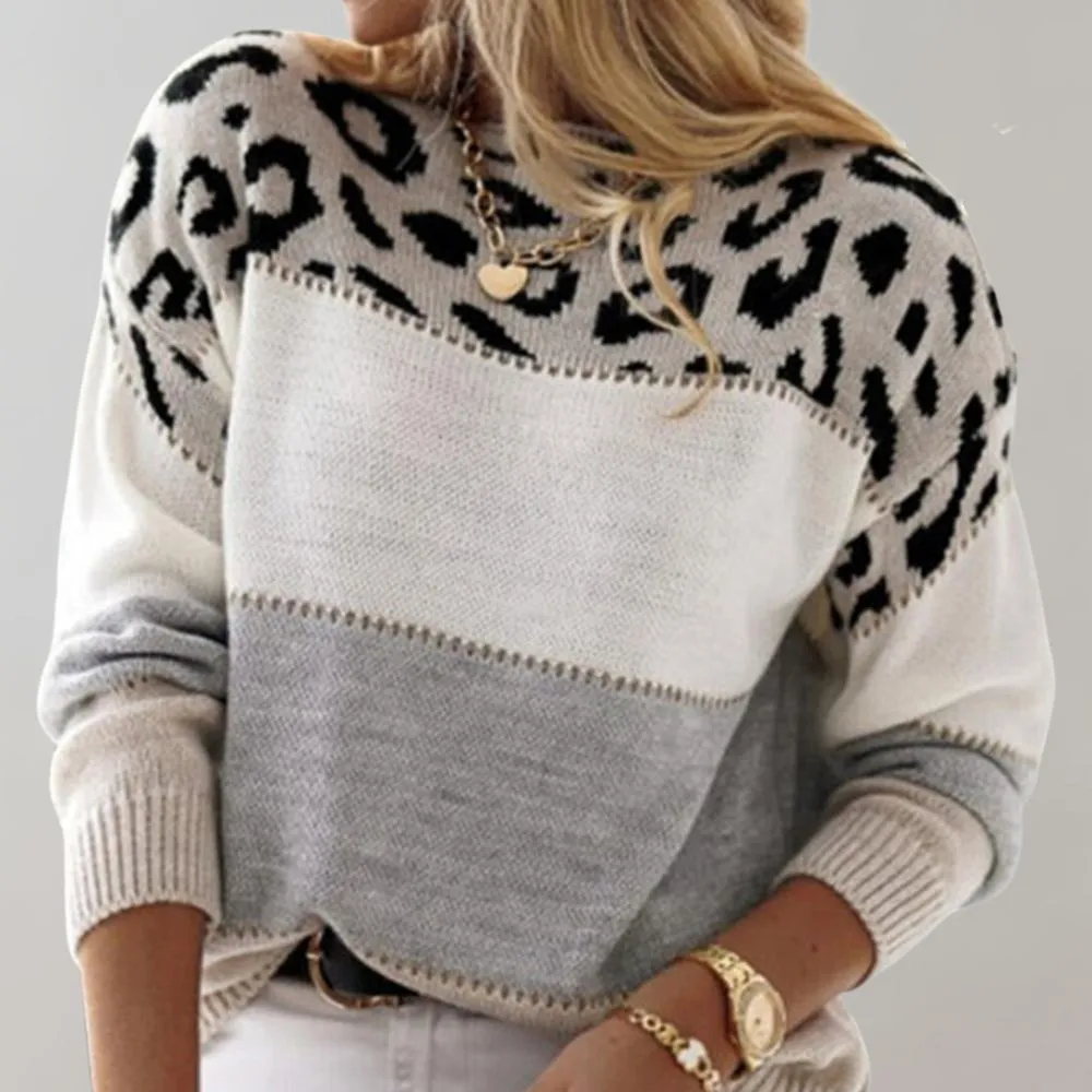 Warm knit sweater for women - classic & comfortable