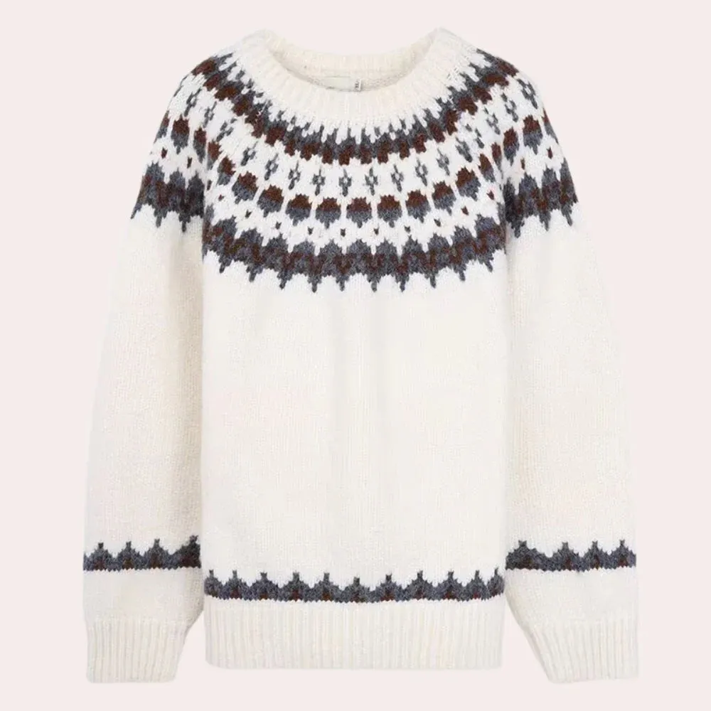 Warm knitted jumper for men