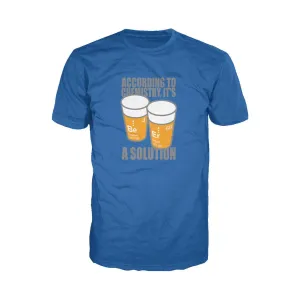 Weird Science Be-Er: It's A Solution Official Men's T-shirt (Royal Blue)