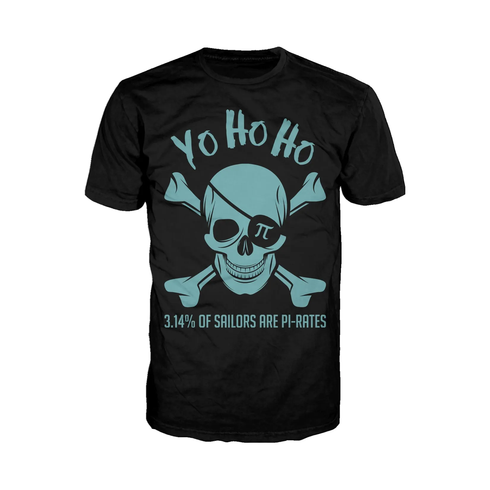 Weird Science Pi-rate Skull Official Men's T-shirt (Black)