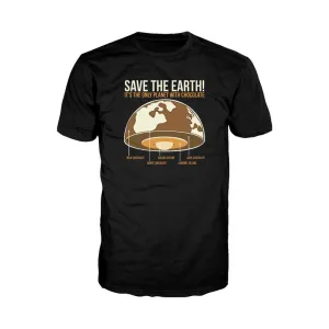 Weird Science Save The Earth - Chocolate Official Men's T-Shirt (Black)