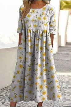 Wendy – Embroidered Relaxed Midi Dress