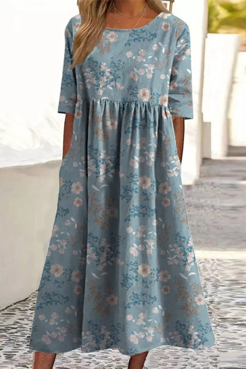 Wendy – Embroidered Relaxed Midi Dress