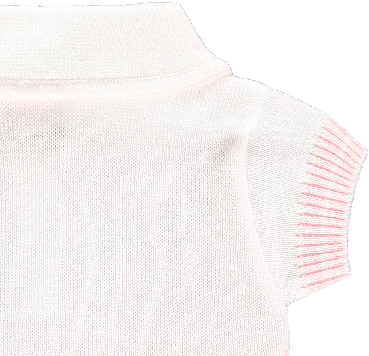 White Top and Baby Pink Shorts Outfit Set