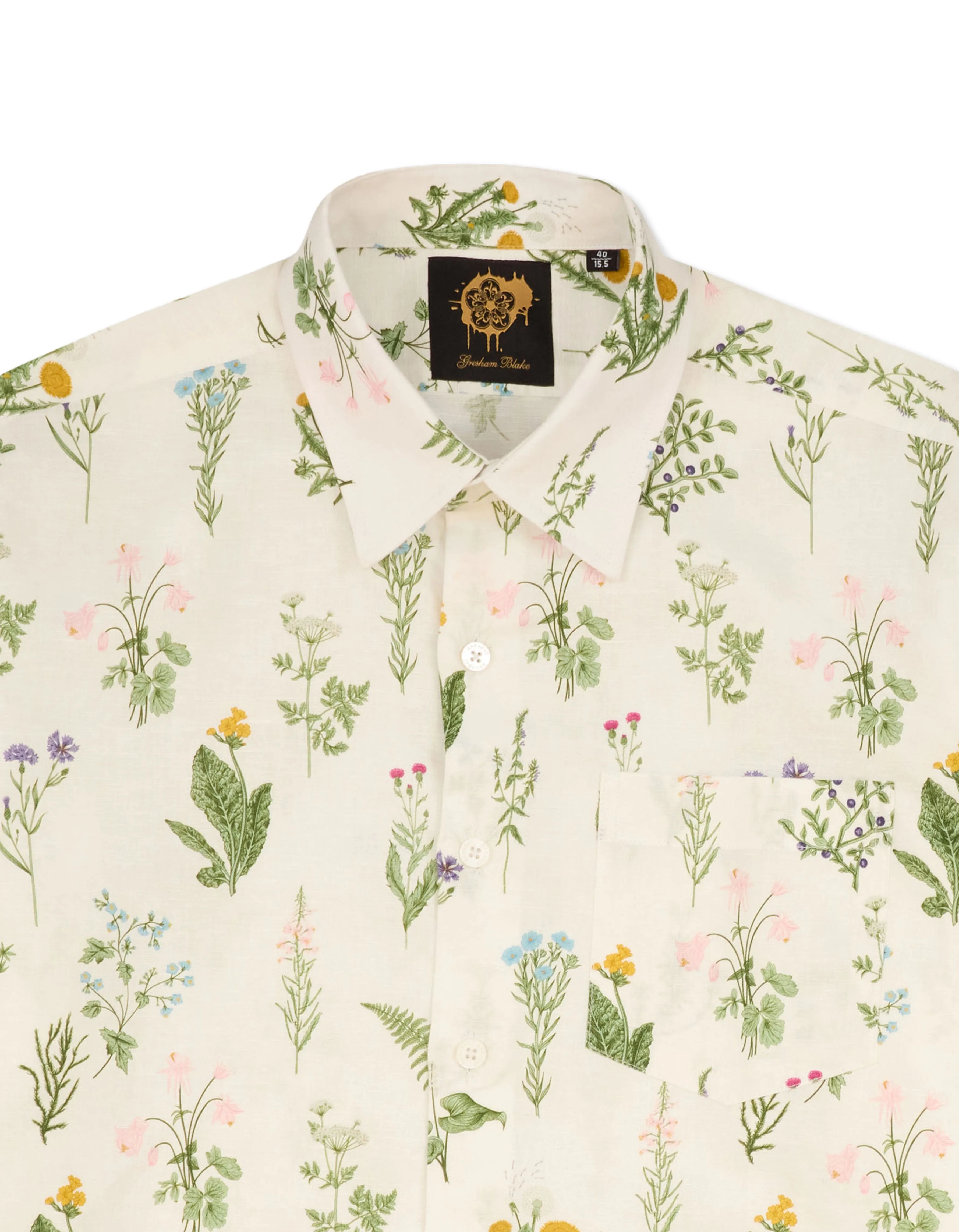 Wild Flowers Linen Shirt